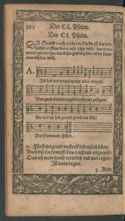 Der CI. Psalm. - Der CX. Psalm.