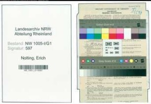 Entnazifizierung Erich Nolting , geb. 28.09.1899 (Feuerwehrmann)