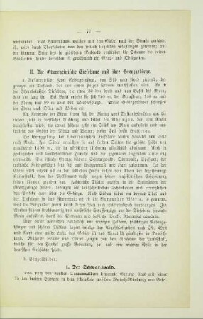 II. Die Oberrheinische Tiefebene und ihre Grenzgebirge