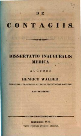 De contagiis : diss. inaug. med.