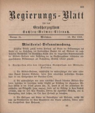 Nr. 21 : 15. Mai 1868