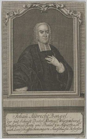 Bildnis des Johann Albrecht Bengel
