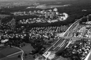 Freiburg: Westrandstraße, Paduaallee, von Süden, vor Fertigstellung