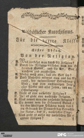 Bischöflicher Katechismus.