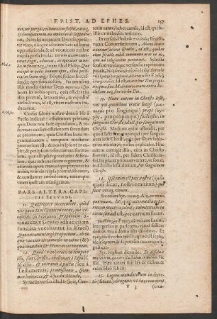 Pars Altera Capitis Secundi.
