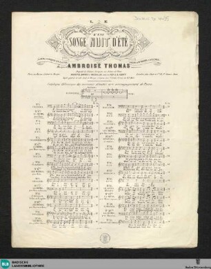1: Chanson : pour tenor