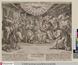 [CREDO IN SPIRITVM SANCTV[M]; Heilige Geist erscheint den Aposteln]