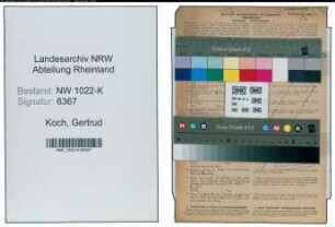 Entnazifizierung Gertrud Koch , geb. 11.08.1899 (Lehrerin)