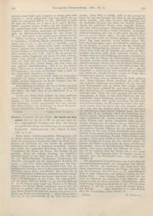 229-230 [Rezension] Zimmer, Friedrich, Der Spruch vom Jonazeichen (Lk. II, 29-32 = Mt. 12, 39-42) nah seinem ursprünglichen Wortlaut und Sinn