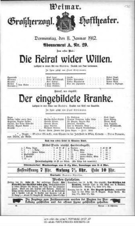 Die Heirat wider Willen