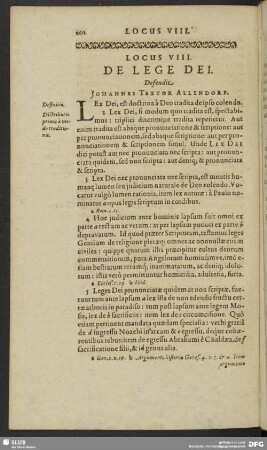 Locus VIII. De Lege Dei