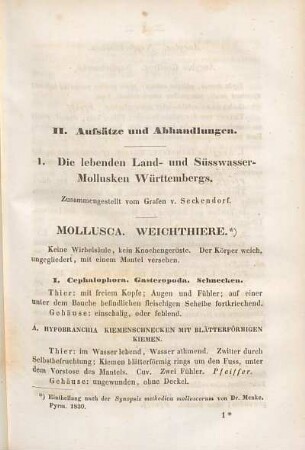 Die lebenden Land- und Süsswasser-Mollusken Württembergs