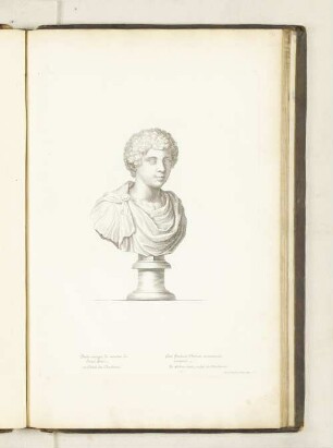 Buste antique de marbre, du Jeune Geta. au Palais des Thuilleries.