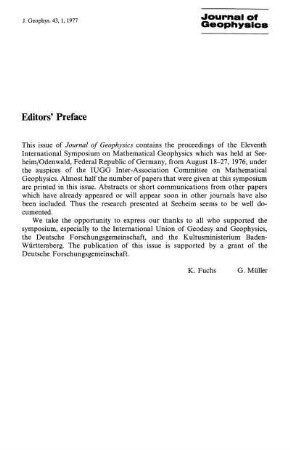 Editors' preface