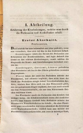 Abhandlung über Perkussion und Auskultation