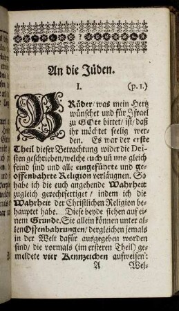 An die Jüden.