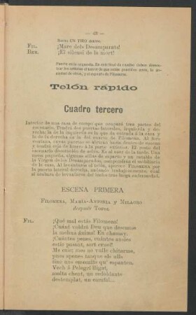 Cuadro tercero