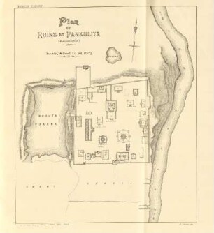 Plan of ruins at Pankuliya
