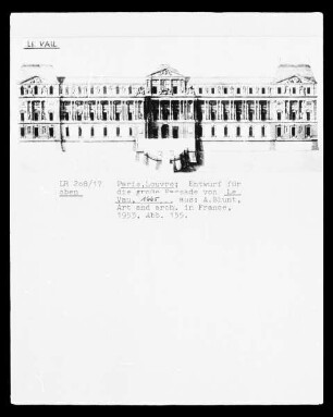 Paris, Louvre, Hauptfassade
