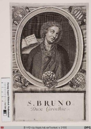 Bildnis Brun(o), hl. (Herzog von Kärnten), 1034-45 Bischof von Würzburg
