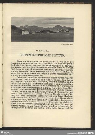 XI. Kapitel, Farbenempfindliche Platten