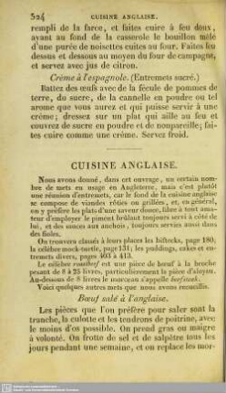 Cuisine Anglaise