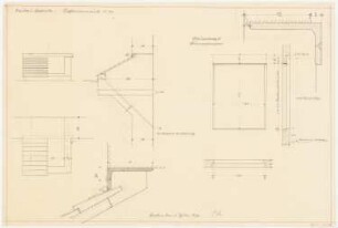 Wohnhaus Boelicke, Berlin-Nikolassee: Kohleeinwurf: Grundriss, Ansichten, Schnitte 1:1, 1:1