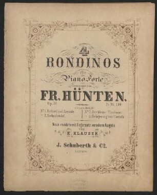 4 Rondinos für Piano-Forte, op. 30