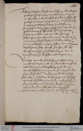 Supplikation Markgraf Johann zu Brandenburg