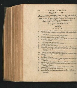 Caput II. An atormentis incipiendum sit, & de indiciis, tam remotis ...