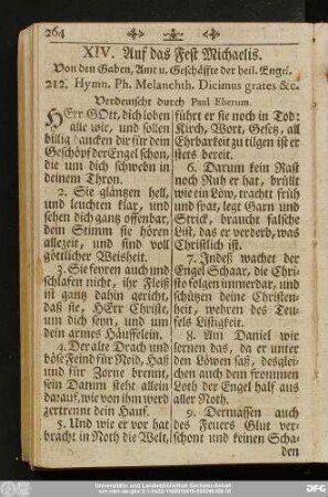 XIV. Auf das Fest Michaelis.