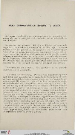 Rijks Ethnographisch Museum te Leiden