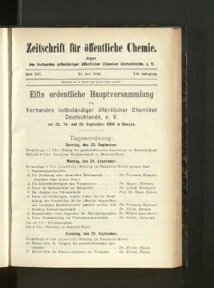 Heft XIV. 30. Juli 1906.