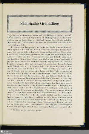 Sächsische Grenadiere