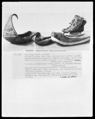 orientalischer Schuh, orientalische Pantoffel, polnischer Kinderschuh