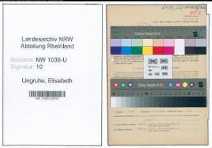 Entnazifizierung Elisabeth Ungruhe , geb. 11.07.1904 (Bueroangestellte)