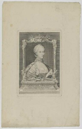 Bildnis der Carolina Mathilda, Regina Dania et Norwegia