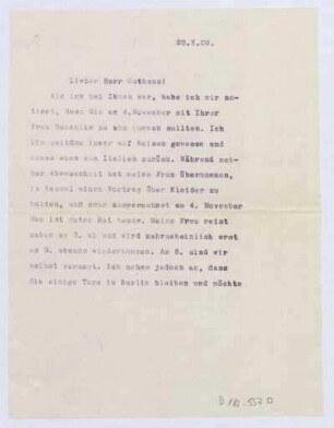 Schreiben an Karl Ernst Osthaus (Brief)