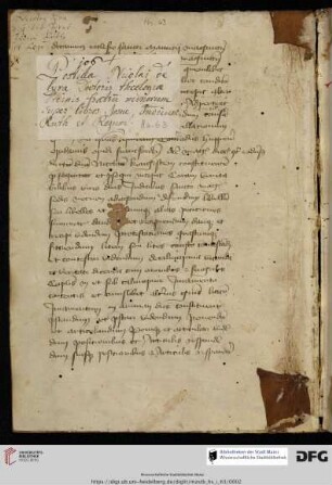 Protokoll eines Rechtsstreits, 15. Jh.