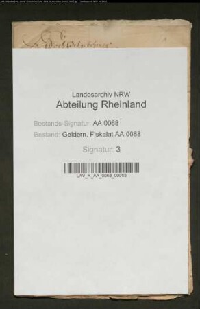 Entwurf eines neuen fiskalischen Reglements