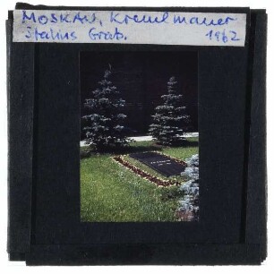 Moskau, Kreml,Moskau, Nekropole an der Kremlmauer : Grab von Josef Stalin