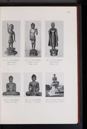 Abb. 172. Shakya-Buddha, 6. Jahrh. Bronze. Höhe 13 cm.