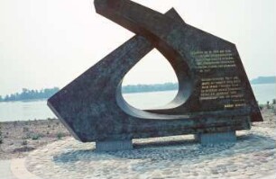 Bau der Staustufe Gambsheim/Rhein