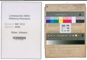 Entnazifizierung Wilhelm Bister , geb. 21.09.1903 (Landwirt)
