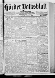 Hörder Volksblatt. 1884-1934