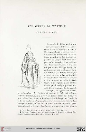 3. Pér. 31.1904: Une œuvre de Watteau au musée de Dijon