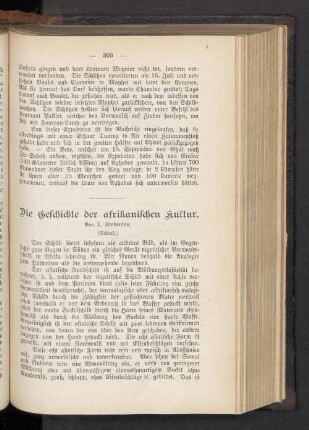 Die Geschichte der afrikanischen Kultur
