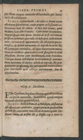 Cap. 6. De Motu.