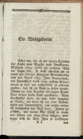 Ew. Wohlgeboren