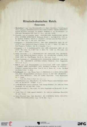 Römisch-deutsches Reich (Nr. 1-207)
